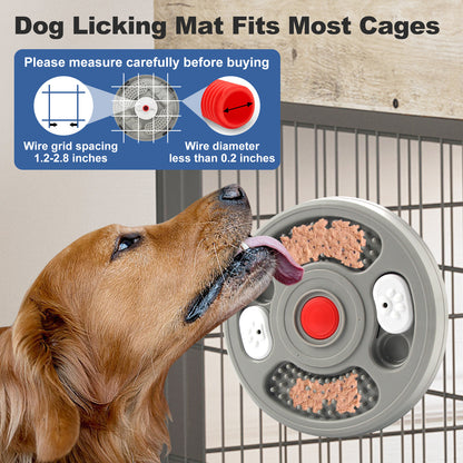 Dog Slow Feeder Device Pet Anti Suffocation Bowl 2 In 1 Treat Puzzle & Lick Mat Anti Slip And Large Capacity Feeder Pet Supplies